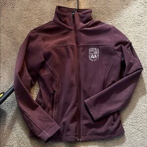 Loyola University Women's Burgundy Columbia Fleece Utility Jacket
